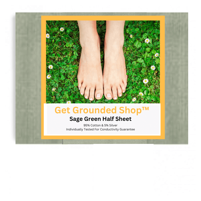 Get Grounded Shop™ Half Sheet Grounding Flat Bed Sheet - (90 cm × 250 cm)