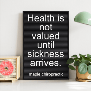 Health is not valued until sickness arrives.