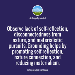 Reconnect with Nature: Grounding for Self-Reflection and Materialism Reduction