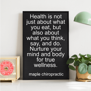 Health is not just about what you eat, but also about what you think, say, and do. Nurture your mind and body for true wellness.