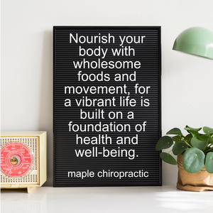 Nourish your body with wholesome foods and movement, for a vibrant life is built on a foundation of health and well-being.