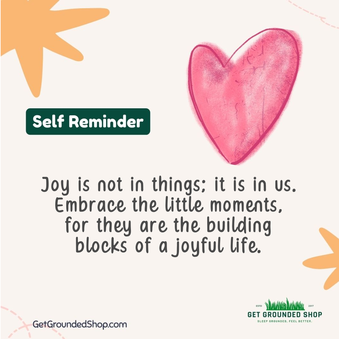 Embrace Joy: Grounding for Restful Sleep and Well-Being