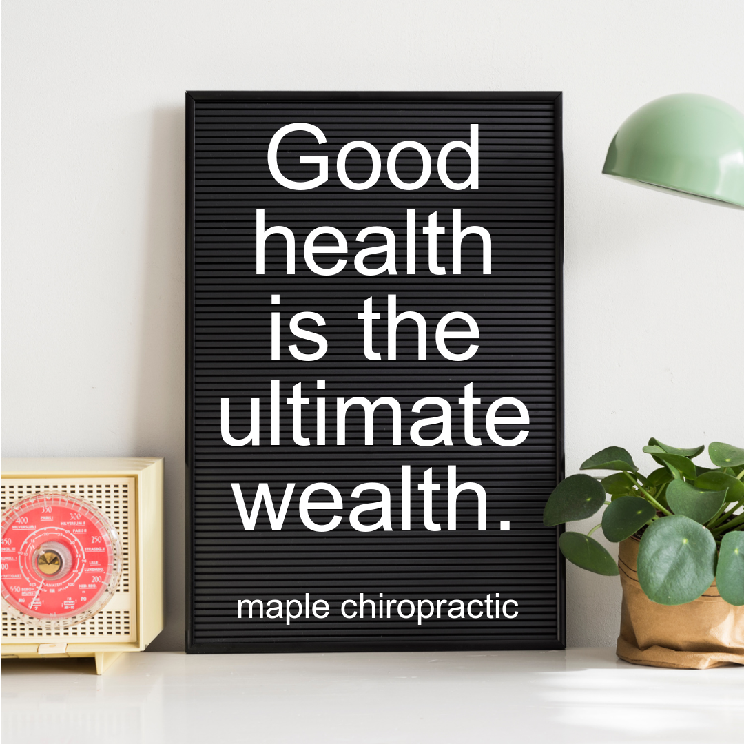 Good health is the ultimate wealth.