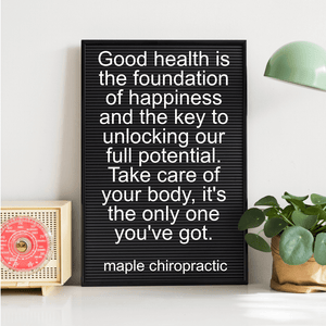 Good health is the foundation of happiness and the key to unlocking our full potential. Take care of your body, it's the only one you've got.