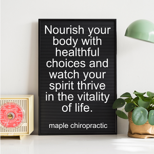 Nourish your body with healthful choices and watch your spirit thrive in the vitality of life.