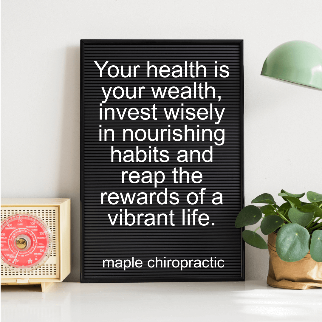 Your health is your wealth, invest wisely in nourishing habits and reap the rewards of a vibrant life.