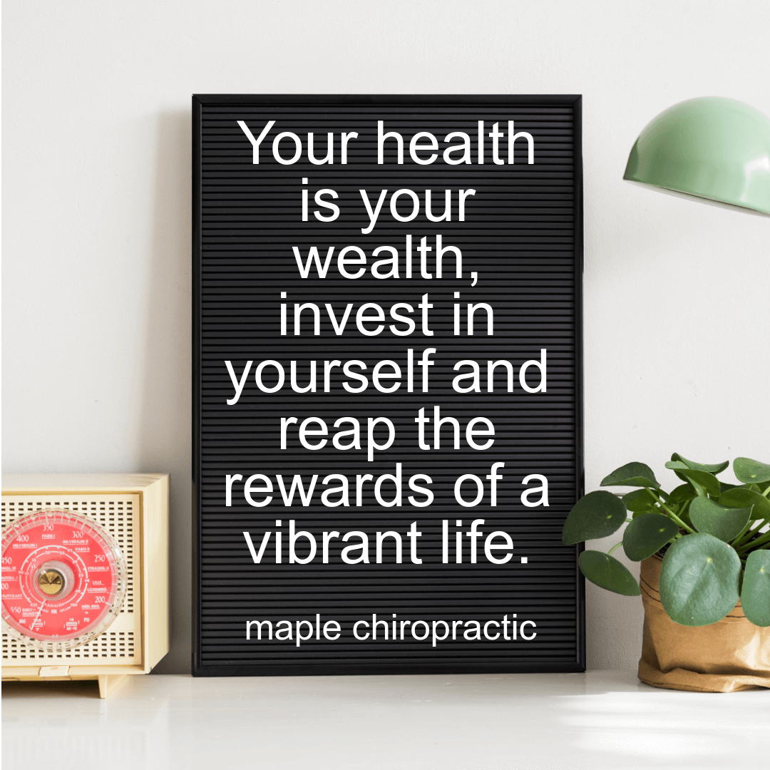 Your health is your wealth, invest in yourself and reap the rewards of a vibrant life.