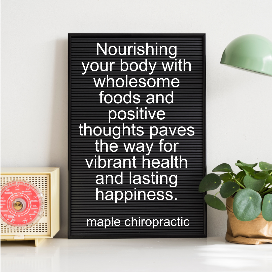 Nourishing your body with wholesome foods and positive thoughts paves the way for vibrant health and lasting happiness.