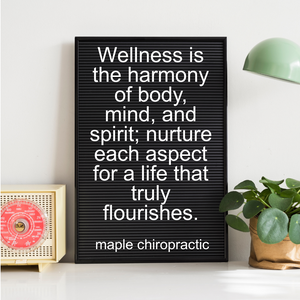 Wellness is the harmony of body, mind, and spirit; nurture each aspect for a life that truly flourishes.