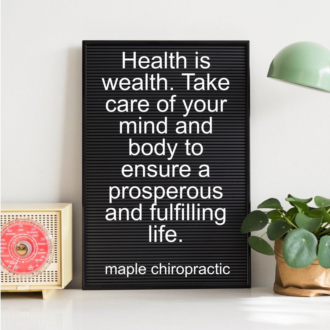 Health is wealth. Take care of your mind and body to ensure a prosperous and fulfilling life.