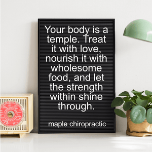 Your body is a temple. Treat it with love, nourish it with wholesome food, and let the strength within shine through.