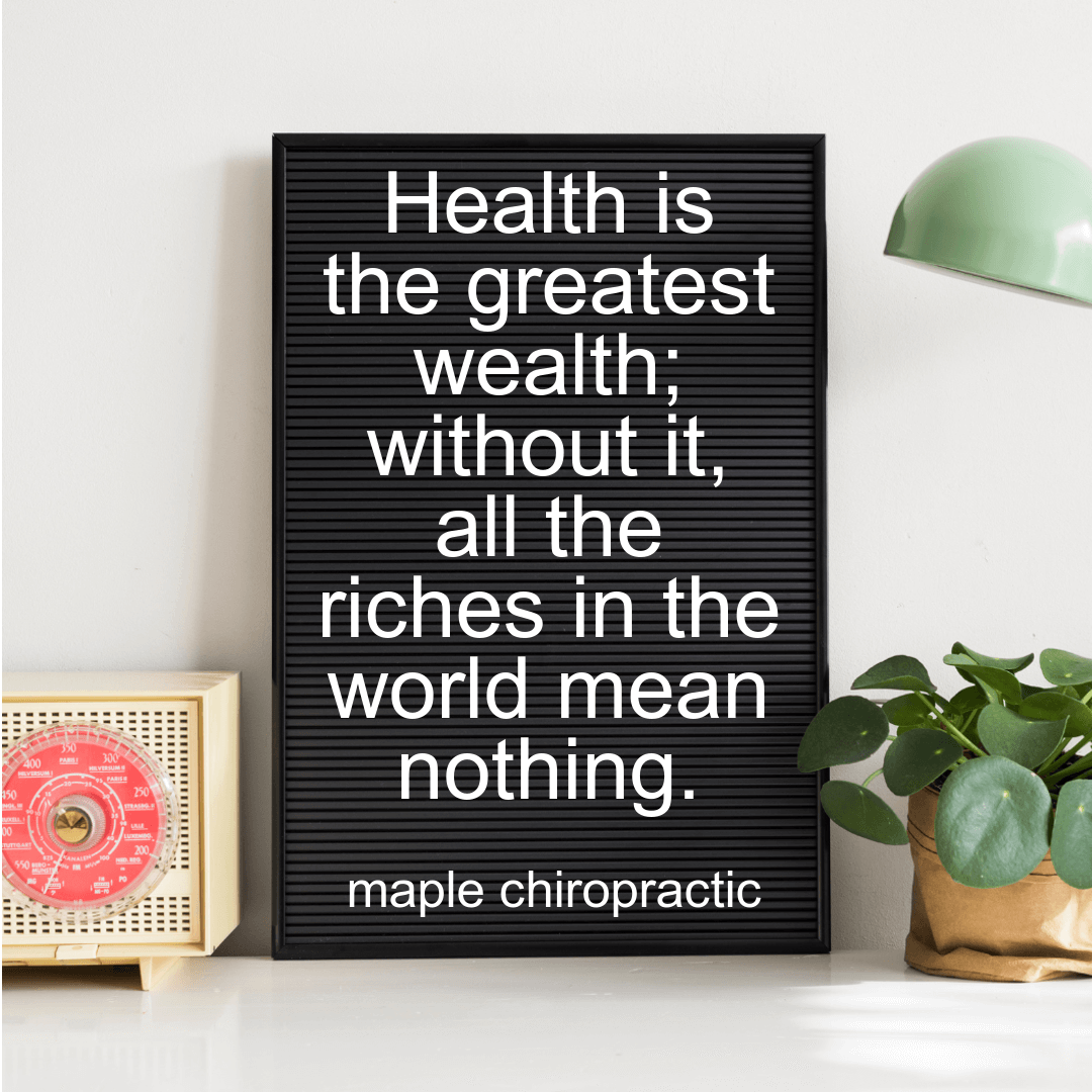 Health is the greatest wealth; without it, all the riches in the world mean nothing.