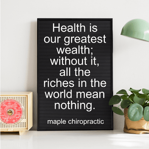 Health is our greatest wealth; without it, all the riches in the world mean nothing.