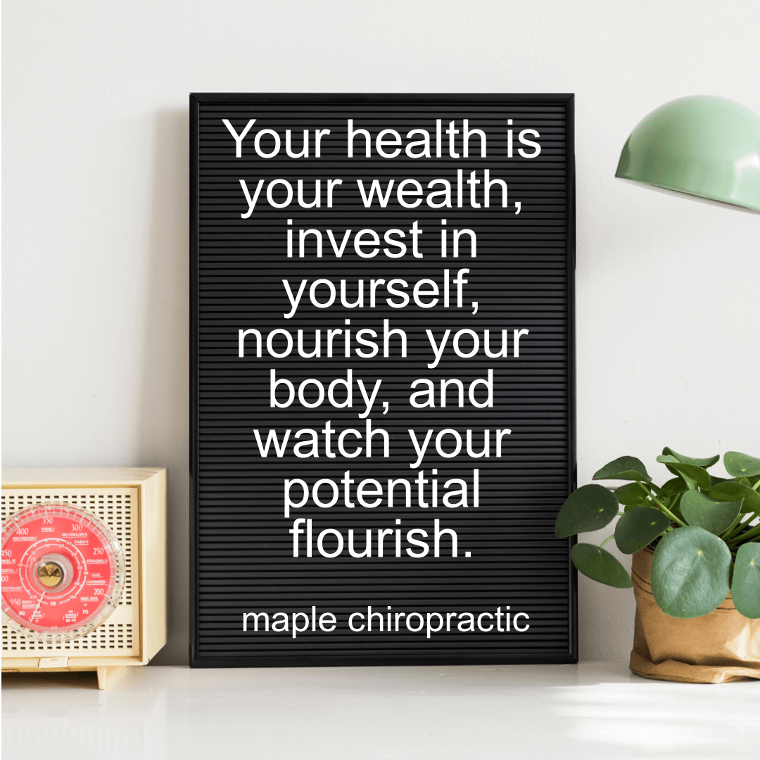 Your health is your wealth, invest in yourself, nourish your body, and watch your potential flourish.