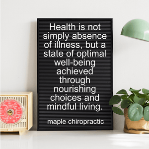 Health is not simply absence of illness, but a state of optimal well-being achieved through nourishing choices and mindful living.